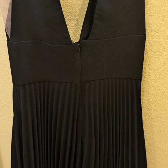 NWT Helsi Pleated Lace Hem Sleeveless Black Dress HCP6010-FW21 Size XS Brand New - Picture 5 of 5